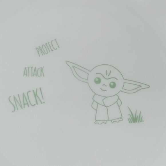 Corelle Baby Yoda Grogu Star Wars Bread Plates 6.75” Set of 2 USA - Picture 3 of 4